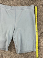 Reformation Jeans Womens L Blue French Terry Raw Hem Sweat Shorts USA