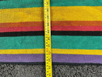 Vintage 90s Cecil Saydah Sunbrights Striped Beach Towel Karen Allen Cancun 96