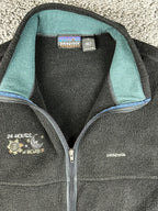 Vintage 90s Patagonia Synchilla Fleece Vest Mens XL Black 24 Hours of Moab