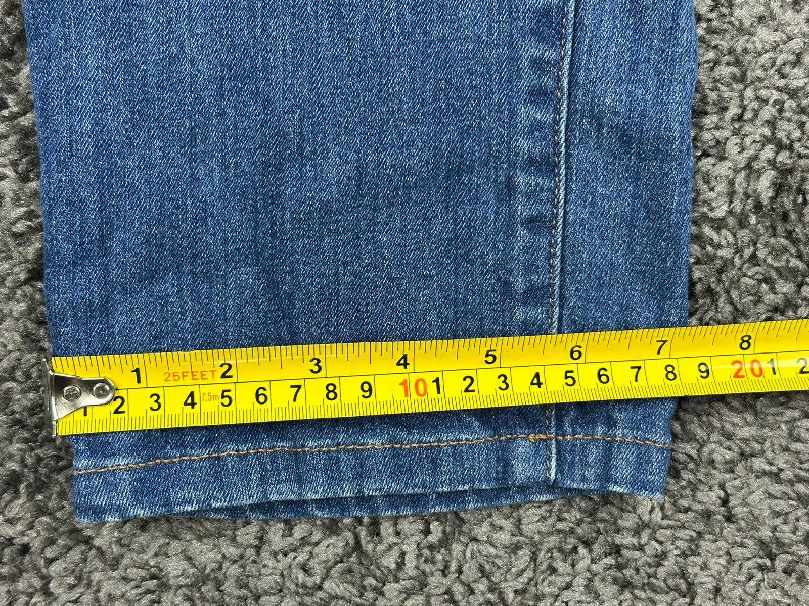Talbots Straight Leg Jeans Womens Blue Stretch Denim Medium Wash Classic Pants 8
