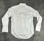 Charles Tyrwhitt Mens White Herringbone Non Iron French Cuff Dress Shirt 17/37