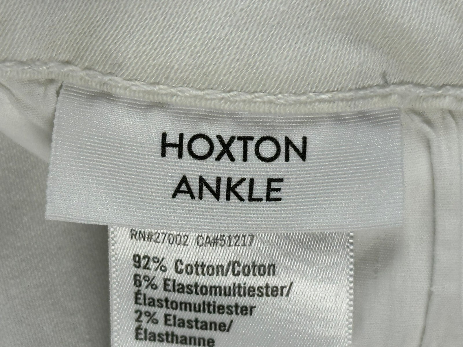 PAIGE Hoxton Ankle Ultra White Skinny Jeans Womens High Rise Stretch Size 32