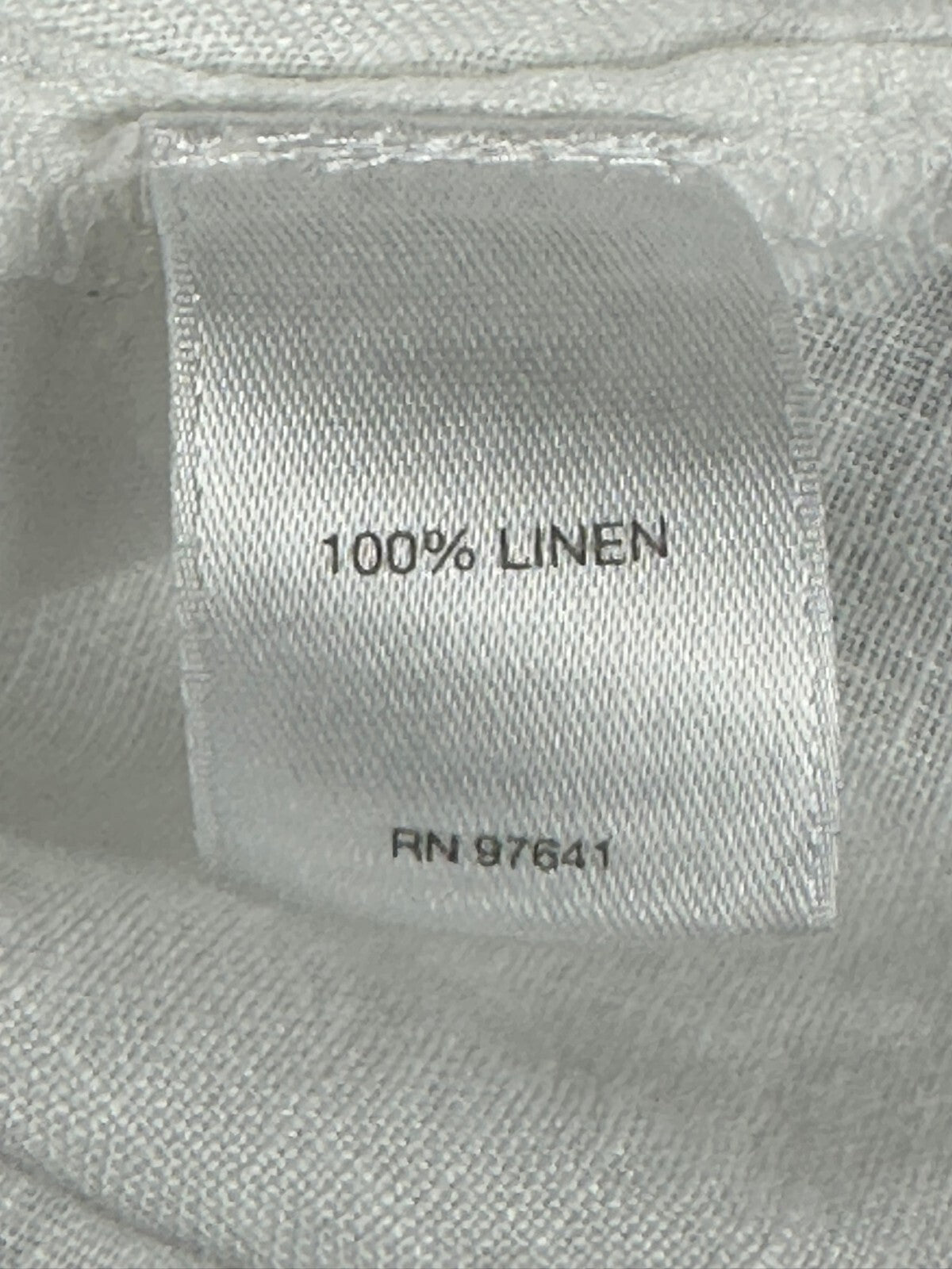J. Jill Womens White 100% Linen Long Sleeve Button Up Shirt Size S Love Linen