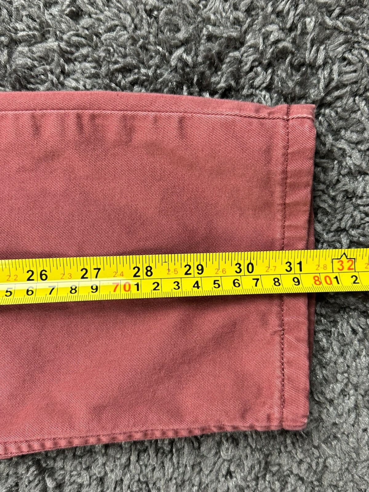 Levi’s 511 Hybrid Slim Fit Pants Men’s Red Brick Twill Straight Leg 30x32