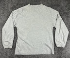 Vintage 90s Disney Mickey Minnie Donald Pluto Embroidered Henley Shirt Grey Sz L