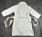 Barefoot Dreams CozyChic Adult Robe Cream White Size 1 S/M Plush Belted Pockets