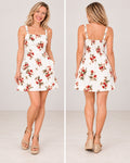 Abercrombie & Fitch Dress Womens XSP Sundress White Strawberry Linen