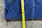 Vintage West Marine Fleece Jacket Mens L Blue Black Full Zip Sailing Denali Y2K