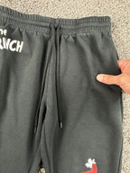 Dr. Seuss The Grinch Womens S Black Graphic Jogger Sweatpants
