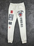 Marvel Spider-Man Origins 1962 Mens S Off White Graphic Jogger Sweatpants