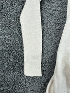 AllSaints Womens Size S Drina 100% Merino Wool Beige Asymmetric Zip Cardigan Top