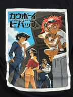 Cowboy Bebop Shirt Black BoxLunch Anime Graphic Crew Tee Spike Faye Sz Small