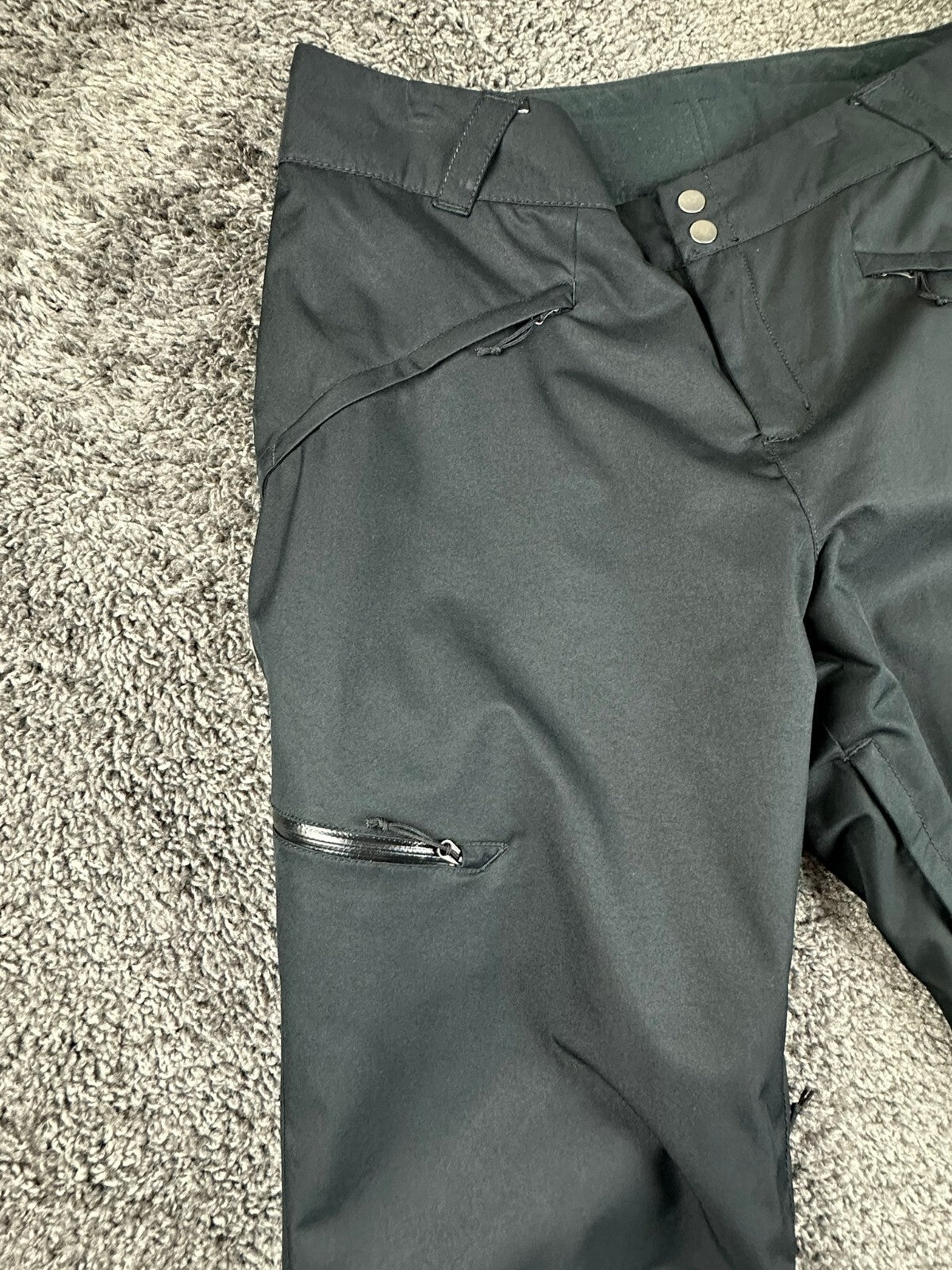 Columbia Womens XL Short Bugaboo Omni-Heat Waterproof Snow Ski Pants Black