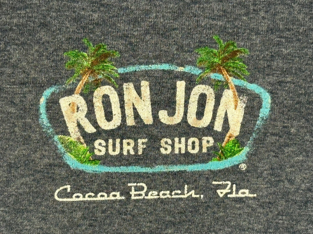 Ron Jon Surf Shop Men's XXL Heather Gray Graphic T-Shirt (Cocoa Beach, Fla.)