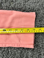 Peck & Peck Womens 6 Coral Pink Stretch Pull On Ankle Pants Trousers Straight