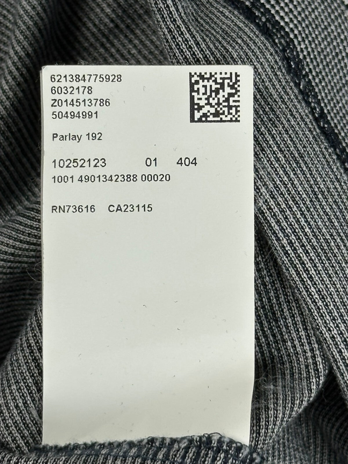 BOSS Hugo Boss Parlay 192 Mercerized Polo Shirt Men Gray Black Micro Pattern M