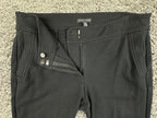 Eileen Fisher Black Milano Viscose Knit Slim Tapered Dress Pants Stretch S/P