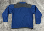 Vintage West Marine Fleece Jacket Mens L Blue Black Full Zip Sailing Denali Y2K