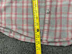 John Varvatos USA Men's Plaid Cotton Short Sleeve Button Down Shirt Small