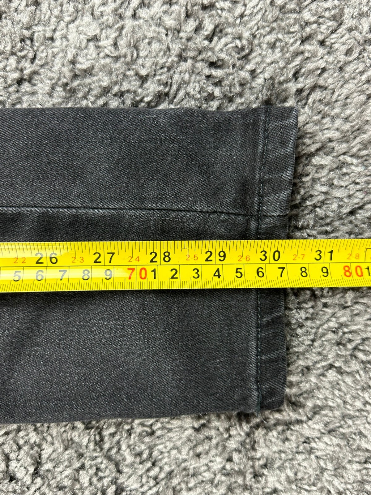 Levis Mens 32x30 Black Skinny Taper Jeans Washed Denim 5 Pocket Casual Pants