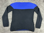 Armani Collezioni Womens Medium Blue Black Crewneck Knit Sweater Italy