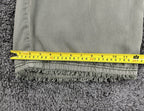 C&C California Pants Womens M Olive Green 100% Lyocell Wide Leg Crop Raw Hem