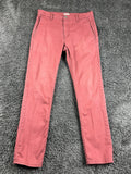 Levi’s 511 Hybrid Slim Fit Pants Men’s Red Brick Twill Straight Leg 30x32