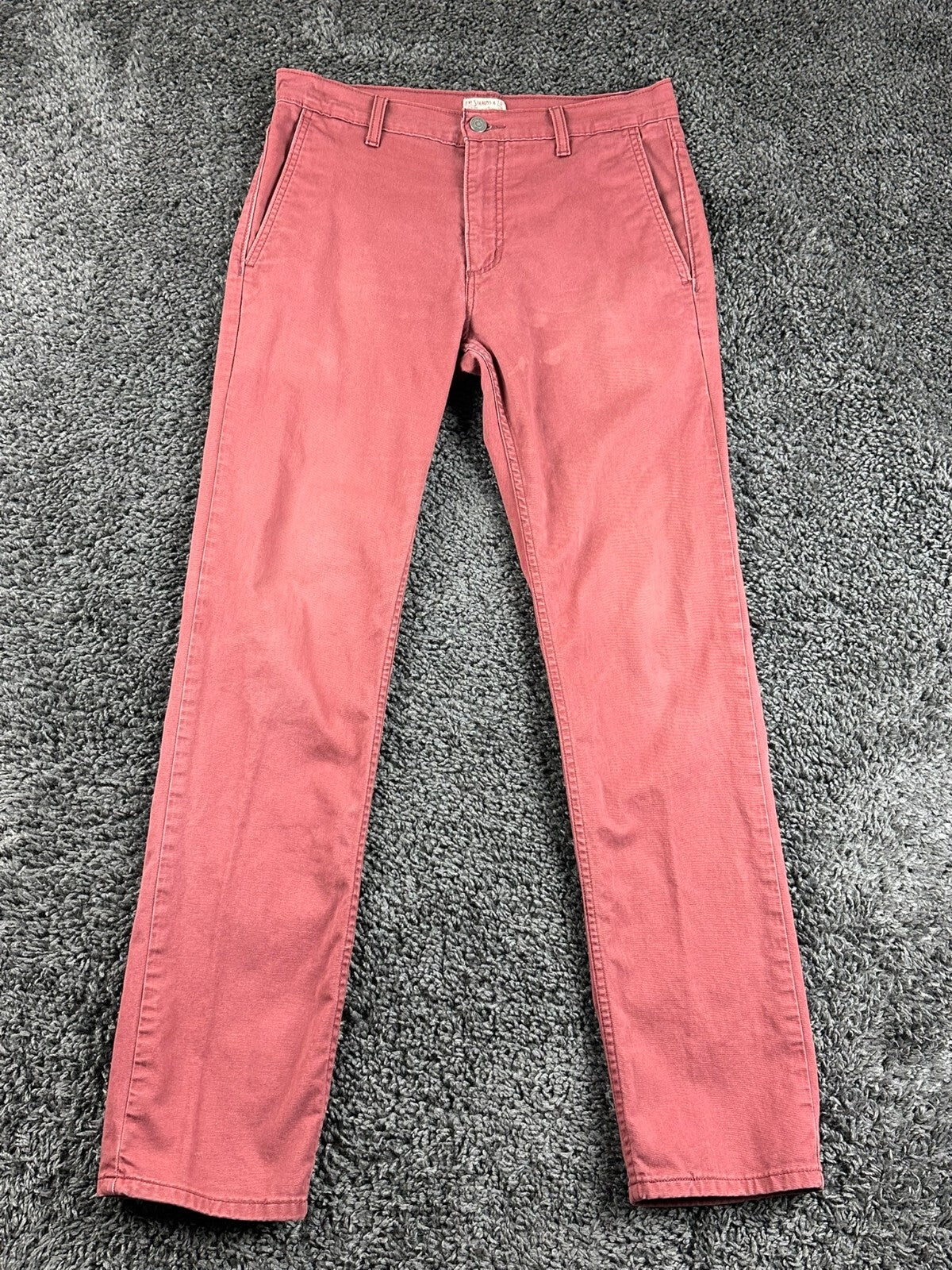 Levi’s 511 Hybrid Slim Fit Pants Men’s Red Brick Twill Straight Leg 30x32