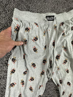 Polo Ralph Lauren Mens L Grey All-Over Print Polo Bear Sleepwear Jogger Pants