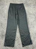 Contempo Wide Leg Trousers Womens Medium Black High Waisted Pleated Front