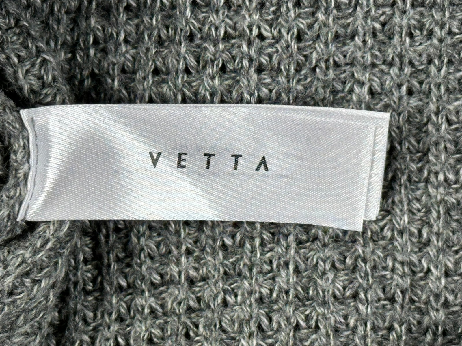 VETTA Capsule Organic Cotton Waffle Knit Crewneck Sweater Size XS Luxury