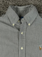 Polo Ralph Lauren Blake Button-Down Shirt Black White Medium M