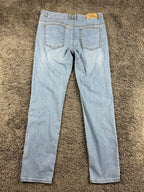 J Mail Jeans Mens Light Wash Straight Leg Stretch Denim Made in Korea Sz 32x32