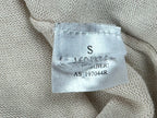 AllSaints Womens Size S Drina 100% Merino Wool Beige Asymmetric Zip Cardigan Top