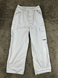 Alexander Wang Womens M High-Waisted Cotton Cargo Pants Light Blue