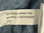 Lauren Ralph Lauren Womens 12 Blue Chambray Linen Wide Leg Crop Pants Pockets