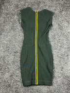 French Connection Women's US 4 Green Monique Stretch Bodycon Bandage Mini Dress