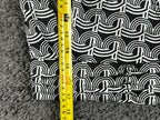 Morgan De Toi Odesir Blouse Black White Geometric Wrap Long Sleeve Top Sz XS 34