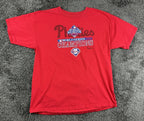 Philadelphia Phillies 2008 World Series Champions T Shirt Mens XL Red MLB