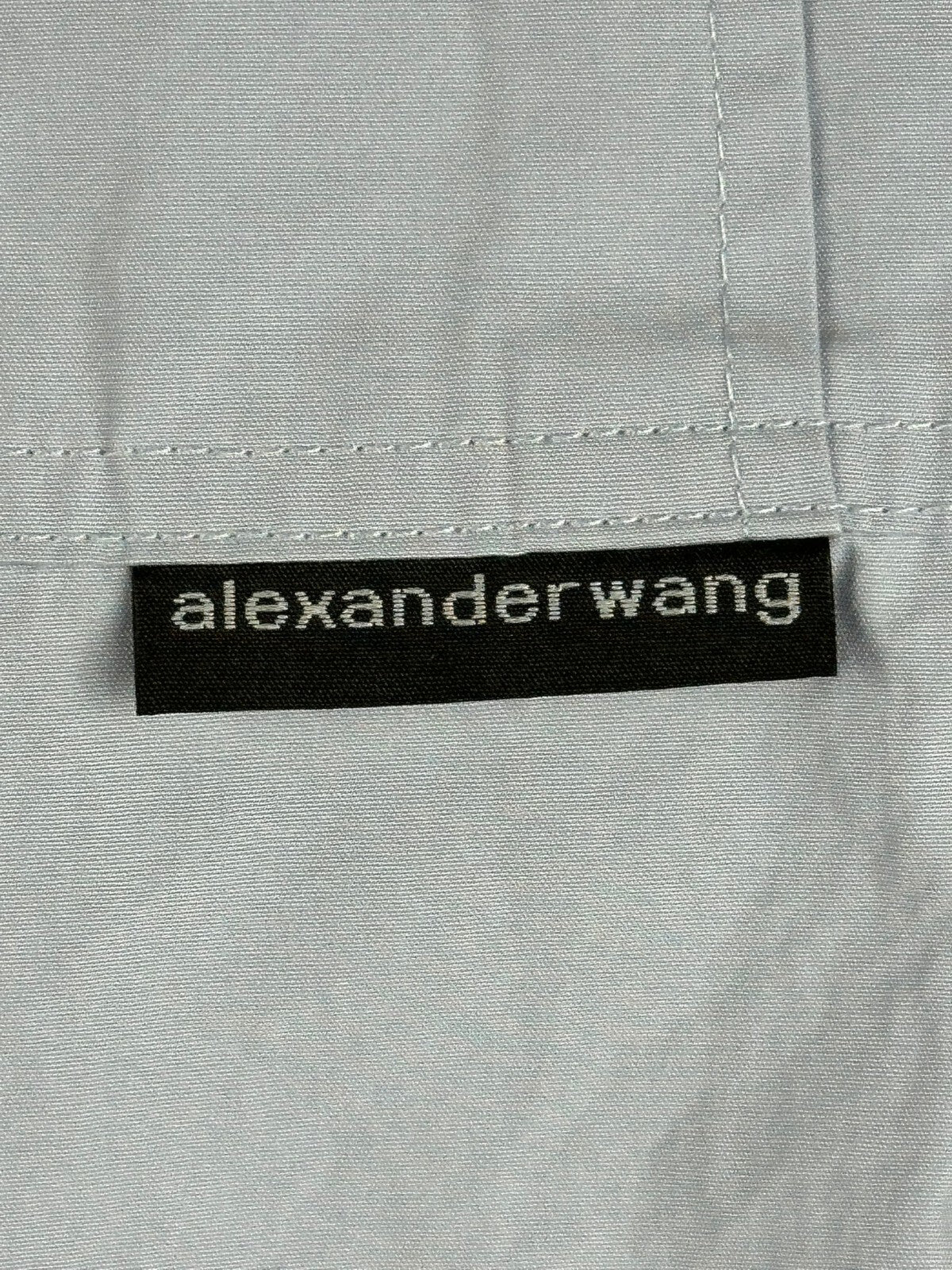 Alexander Wang Womens M High-Waisted Cotton Cargo Pants Light Blue