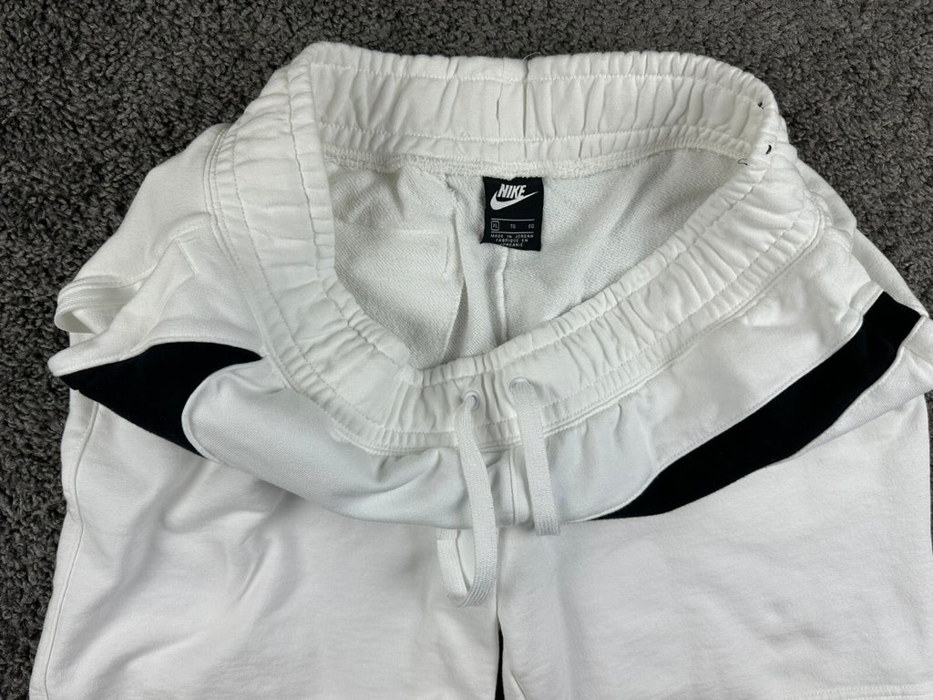 Nike NSW HBR Big Swoosh Fleece Shorts Mens XL White Black AR3161-100