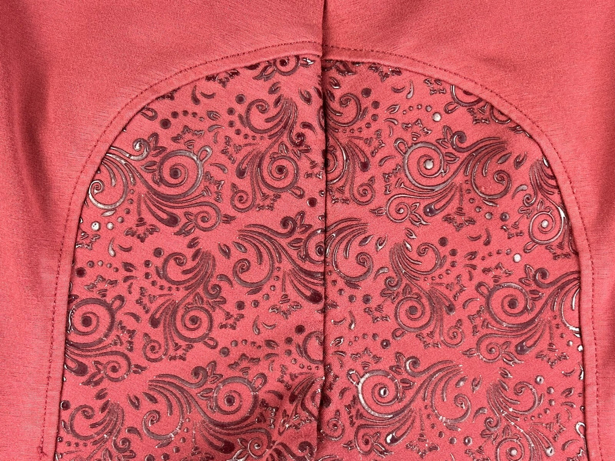 Piper by SmartPak Womens 26R Berry Red Silicone Full Seat Equestrian Breeches