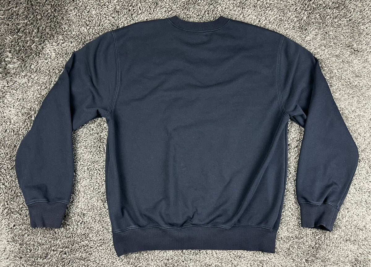 Carhartt WIP Orbit Sweat Mens Small S Navy Blue Crewneck Sweatshirt Pullover