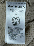 Athleta Coaster Luxe Waffle Jogger Pants Womens Beige High Rise Tencel Sz M