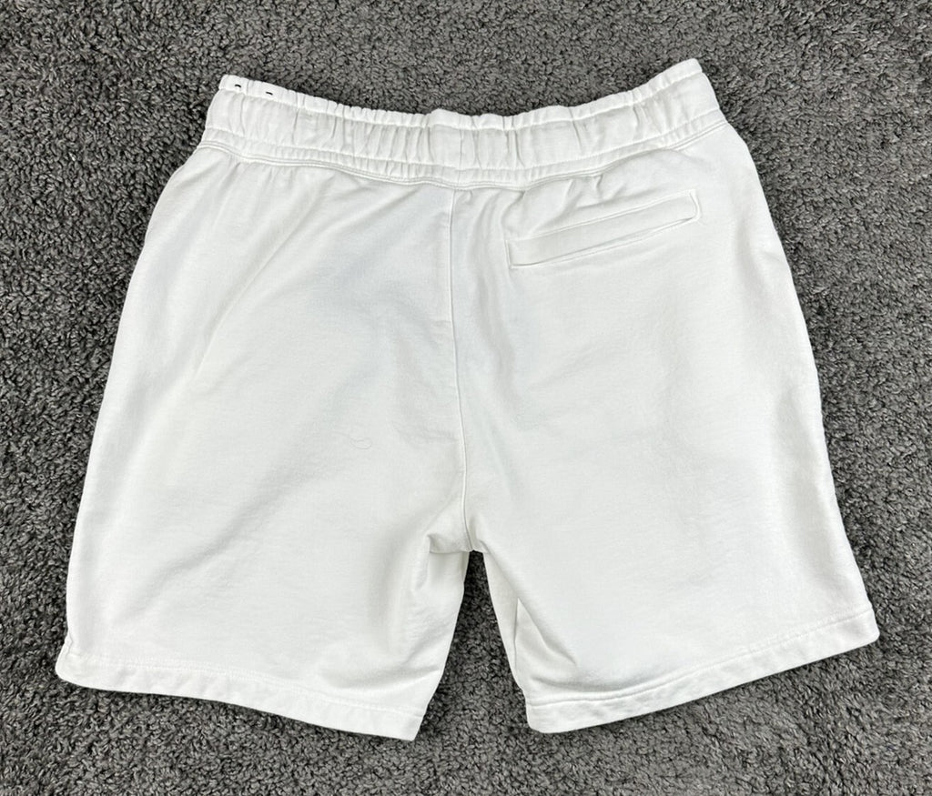Nike NSW HBR Big Swoosh Fleece Shorts Mens XL White Black AR3161-100