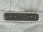 Armani Exchange Mens J130 Skinny White Jeans Stretch Cotton Pants AX 28 Short