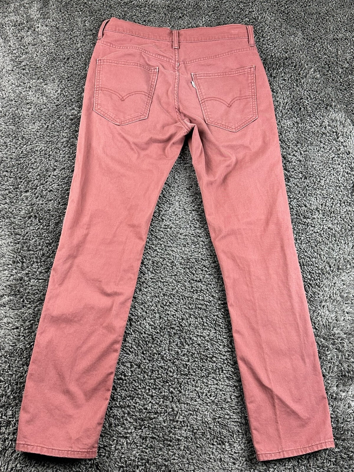 Levi’s 511 Hybrid Slim Fit Pants Men’s Red Brick Twill Straight Leg 30x32