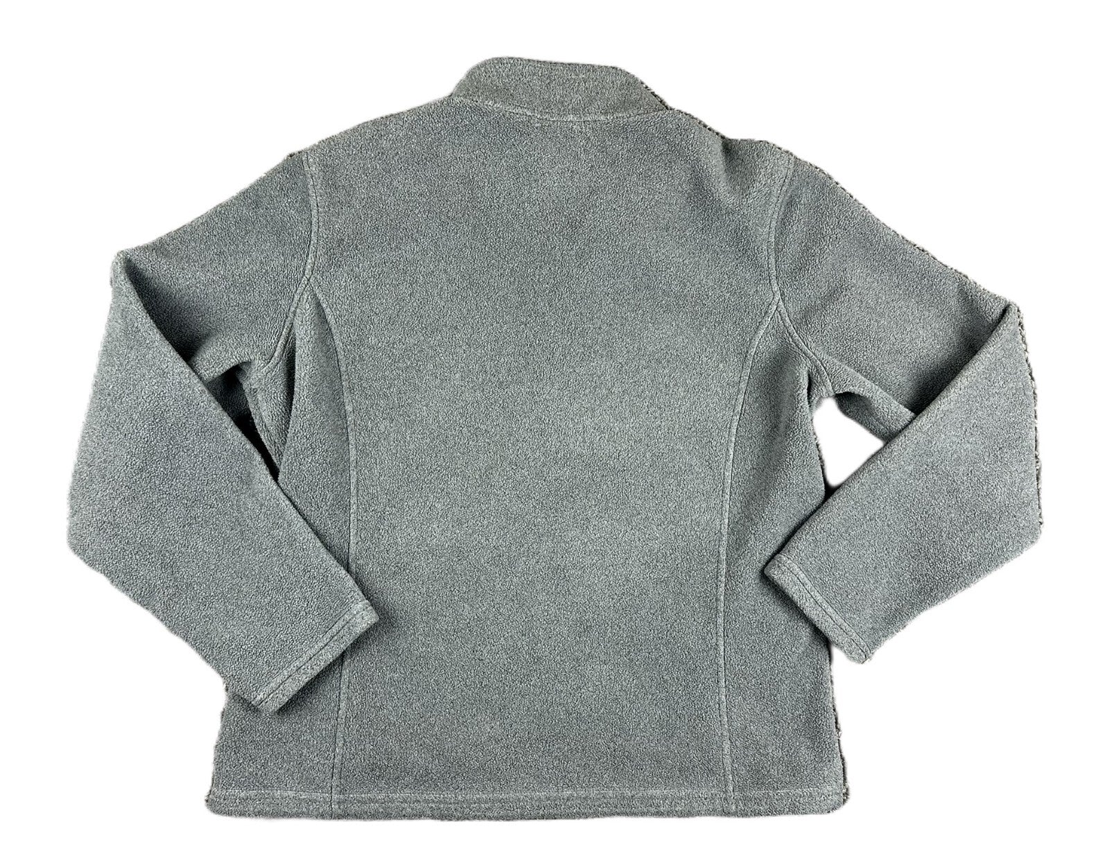 LL Bean Polartec Fleece Jacket Mens Gray Full Zip Pathfinder Havas Edge Sz Large