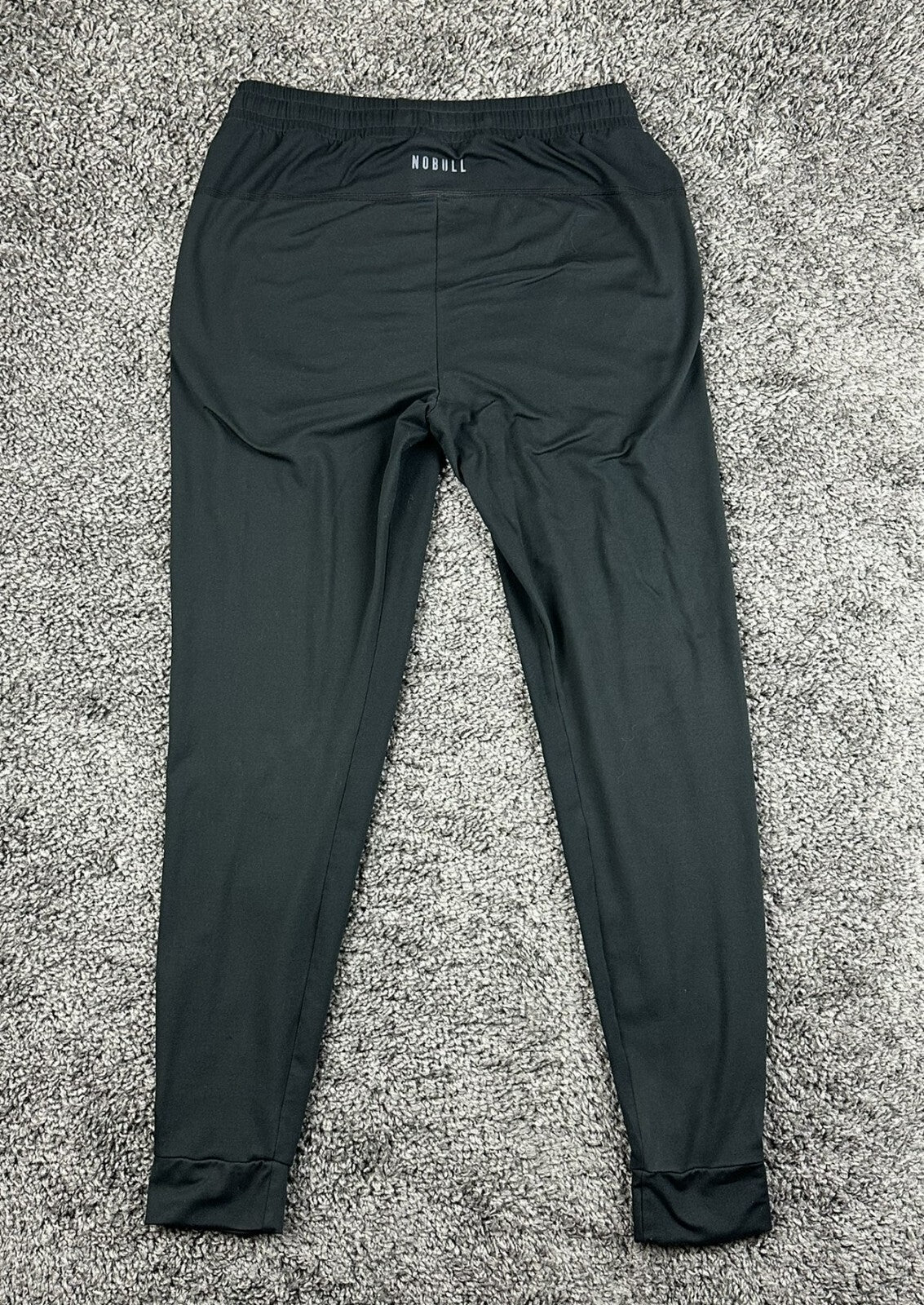 NOBULL Mens Small S Lightweight Athletic Joggers Pants Black Stretch Training