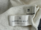 Imogene + Willie Mens XL Off-White Cotton Short Sleeve T-Shirt Tee Made in USA